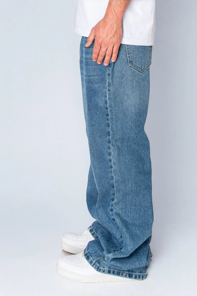 Men's Super Wide Bottom Baggy Jeans
