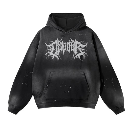 Unisex Grunge Cerberus Distressed Hoodie