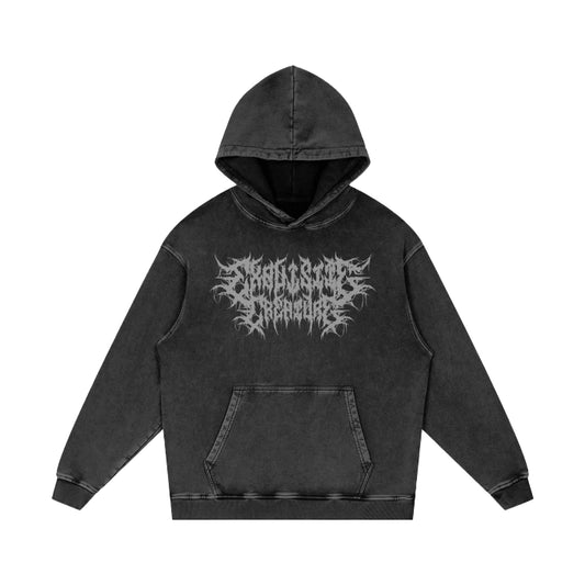Exquisite Creature Acid Wash Oversize Hoodie Unisex